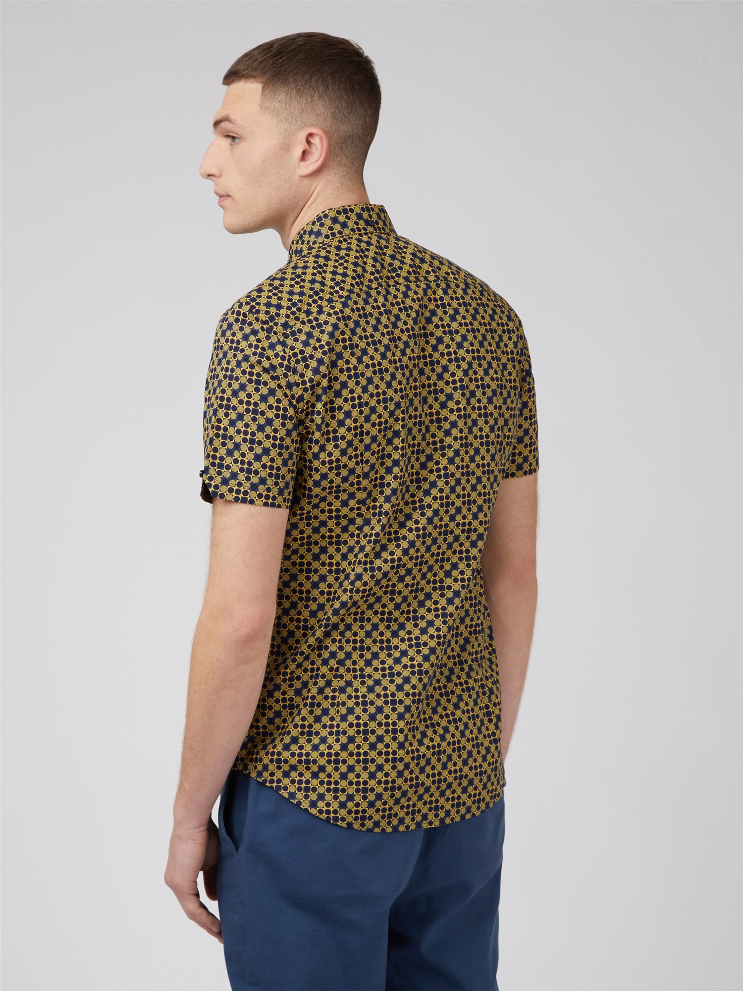 Geo Print Shirt - Lemon