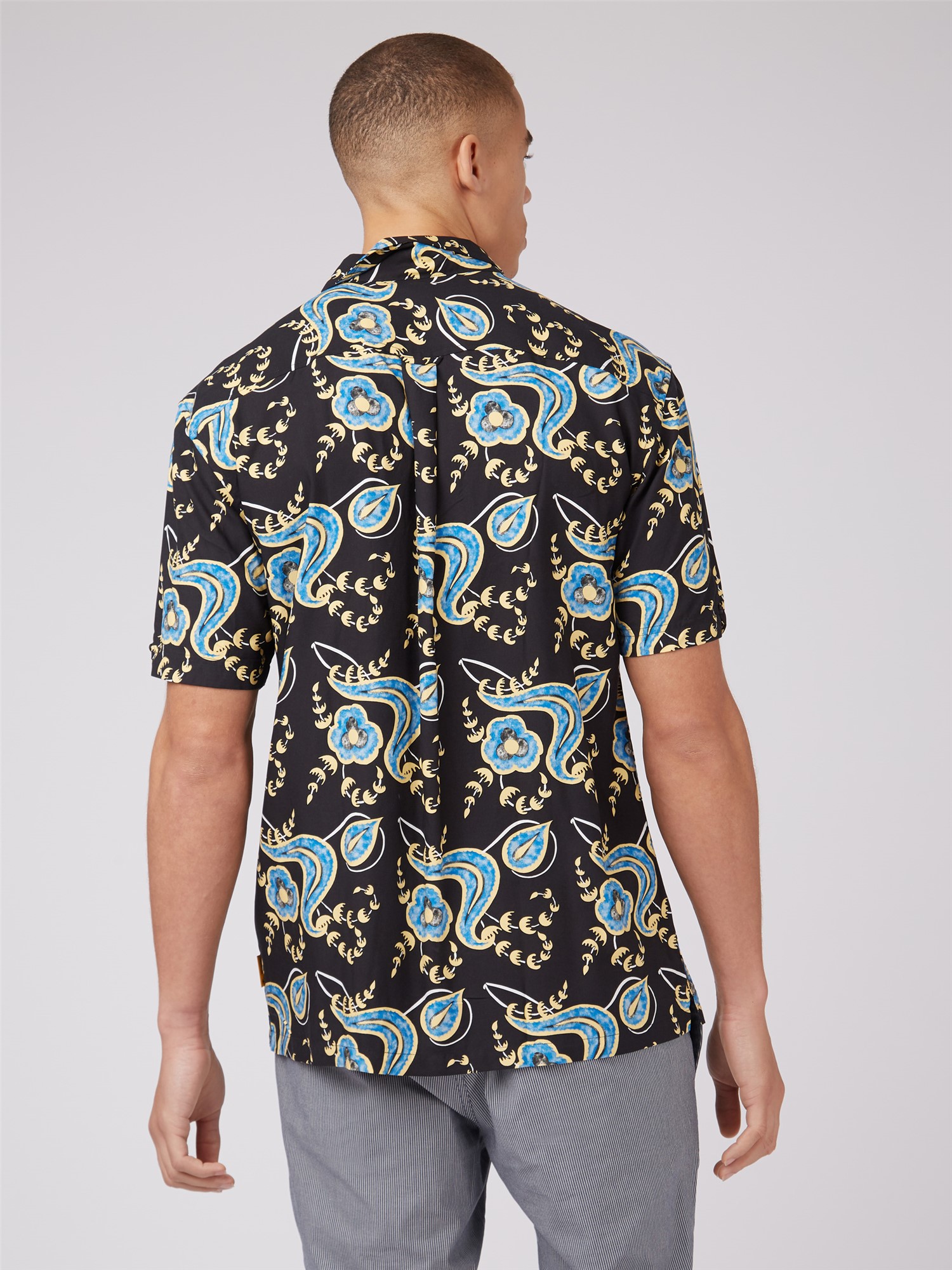 Block Floral Print Shirt