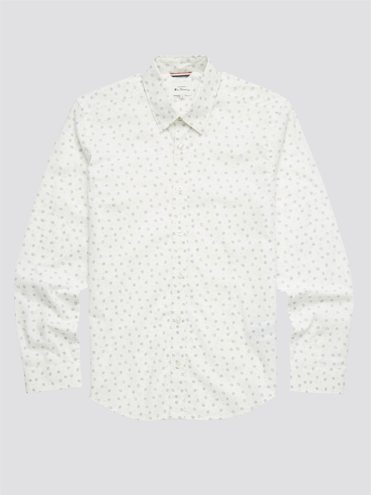 Scattered Spot Print Shirt - Ivory