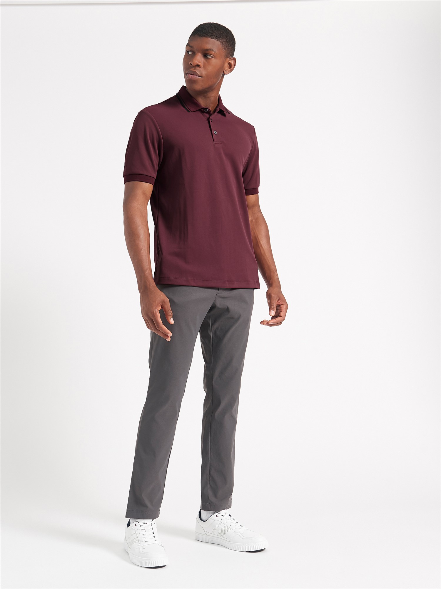 Burgundy hotsell polo shirt