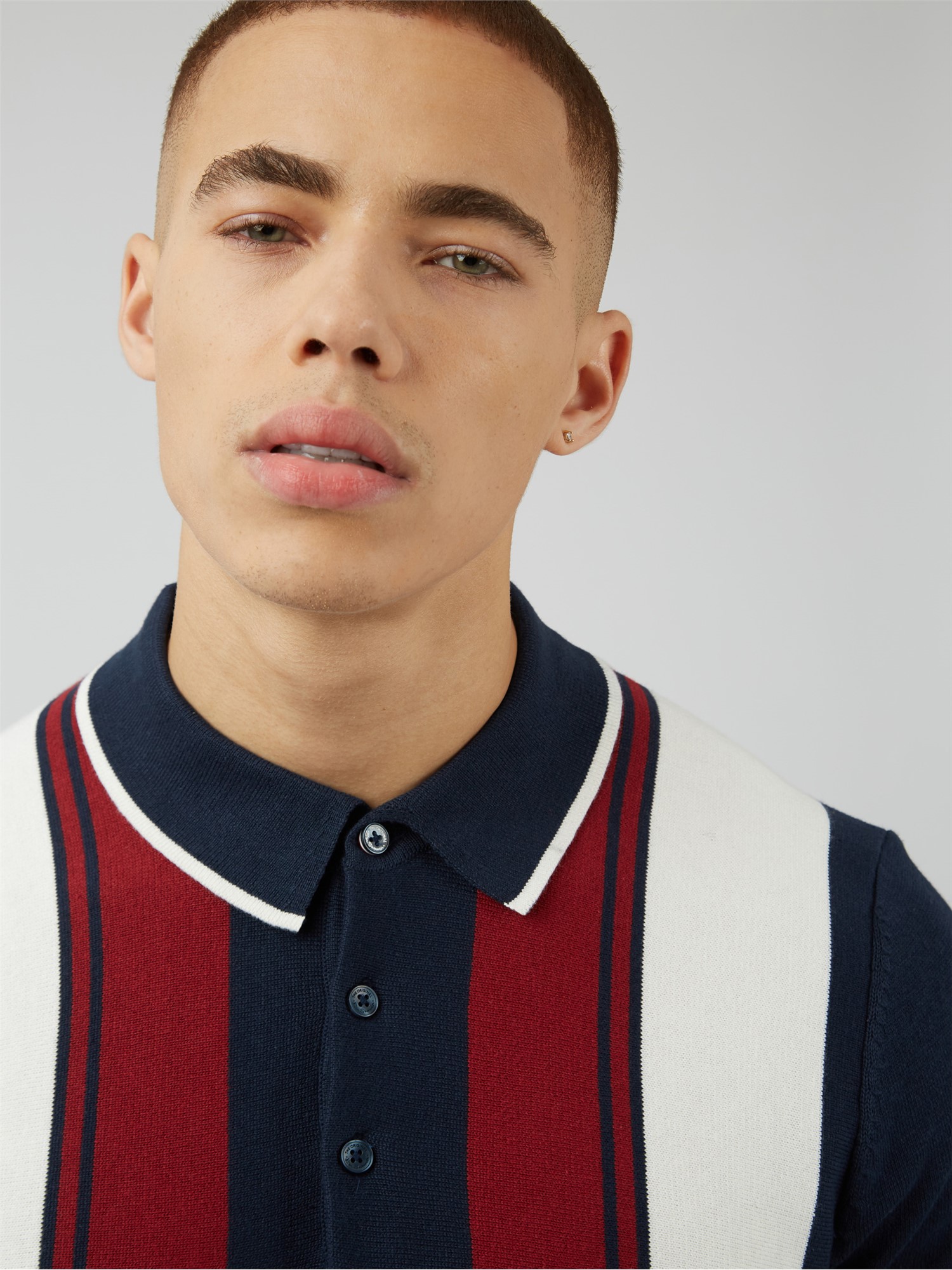 Mod Stripe Short Sleeve Polo