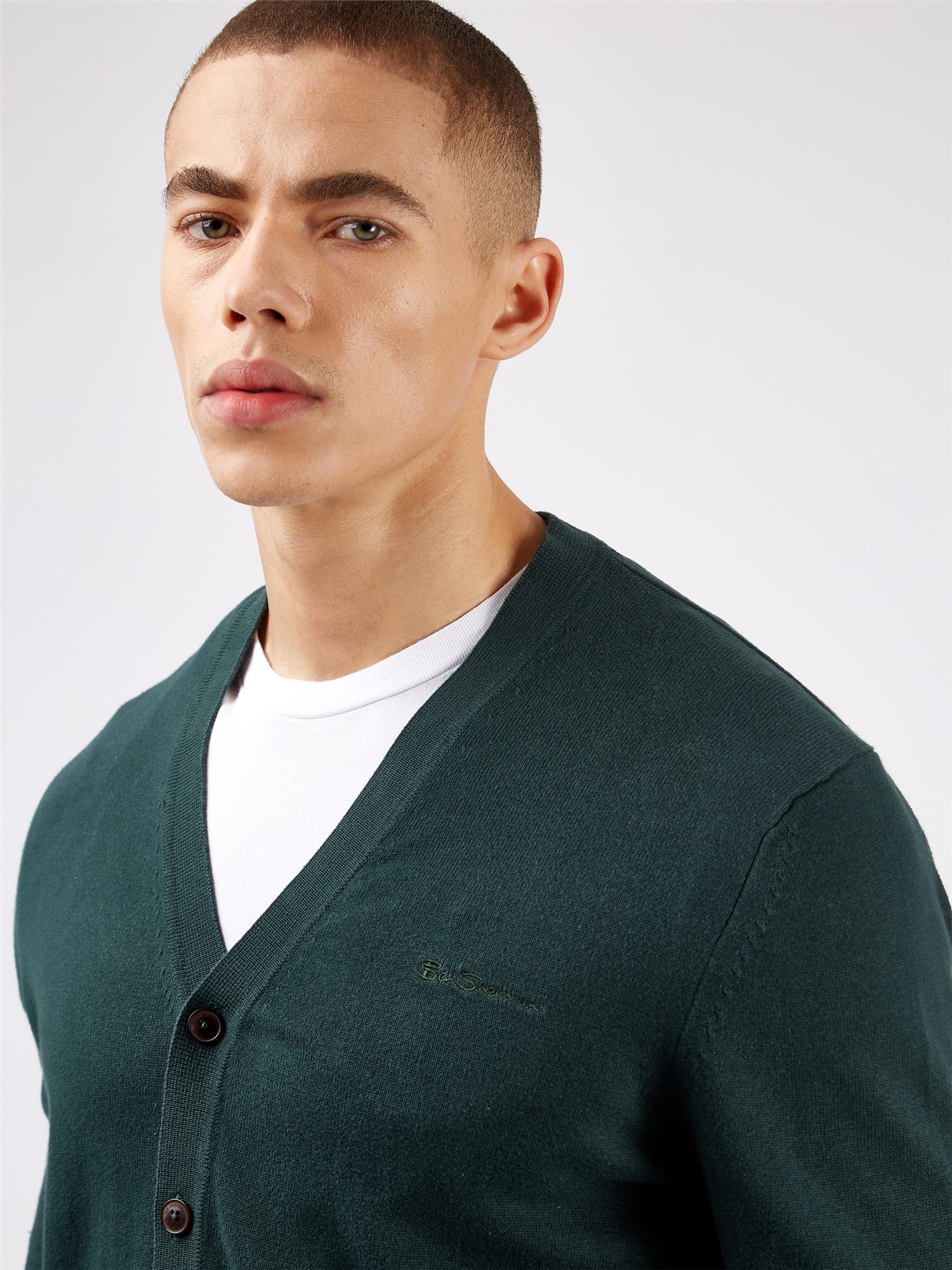 Signature Cardigan Dark green | Ben Sherman