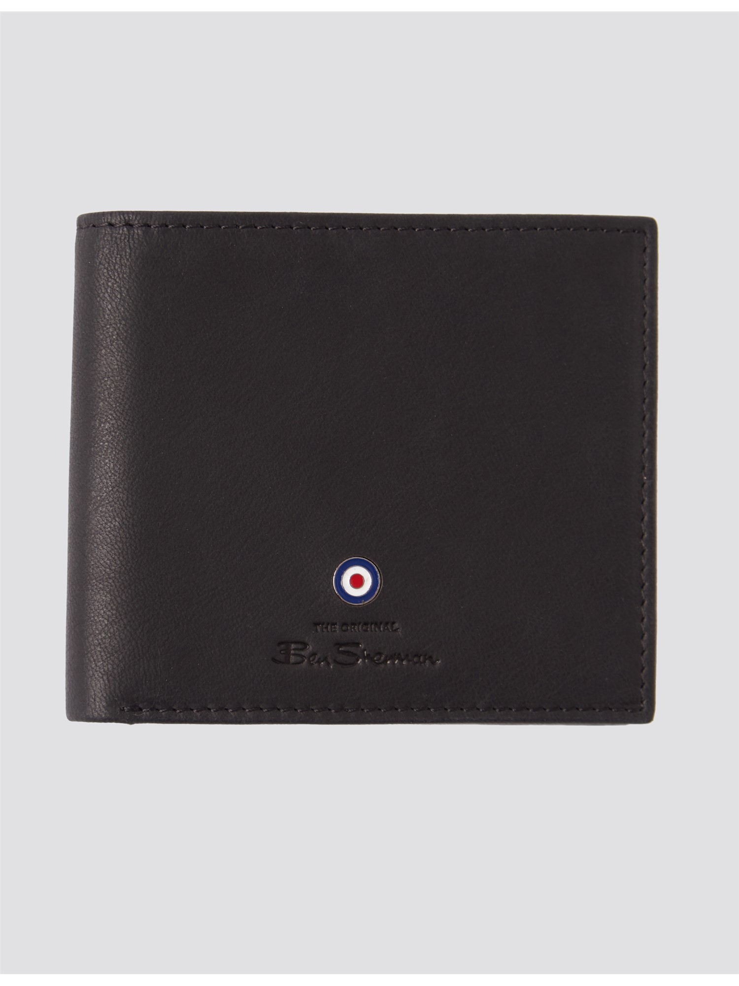 Target Boxed Leather Wallet - Black