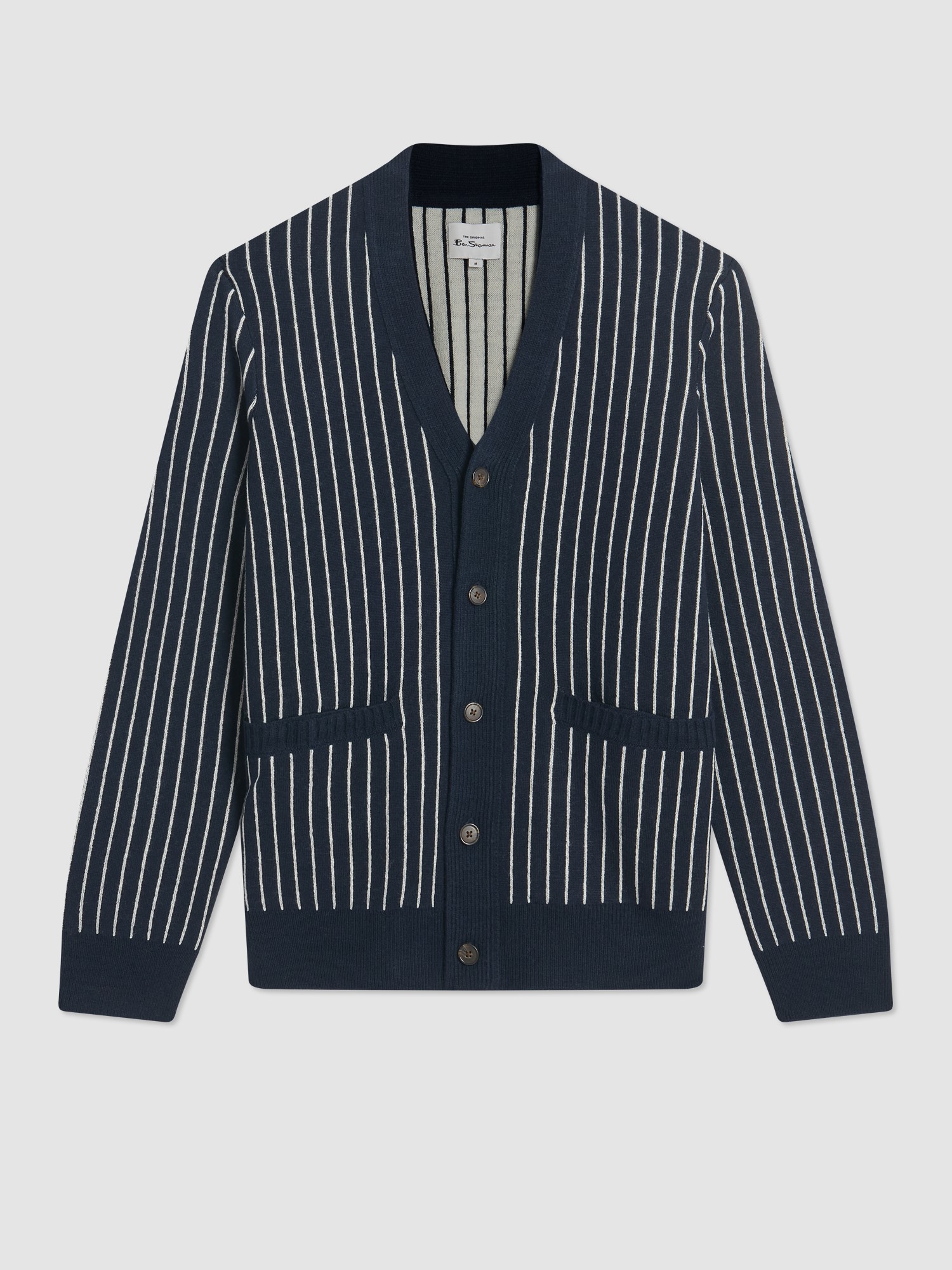 Jacquard Stripe Cardigan