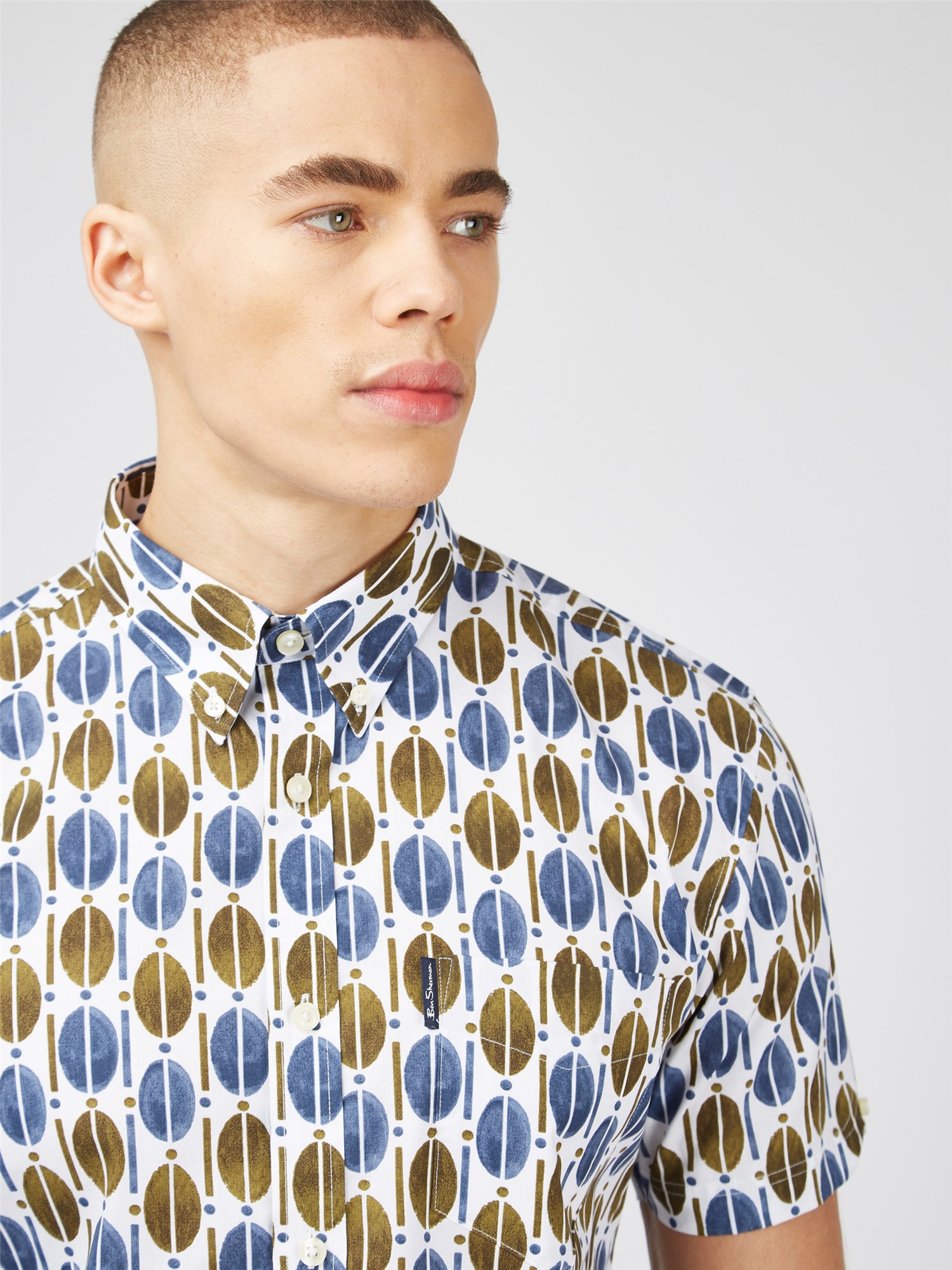Distressed Retro Print Shirt