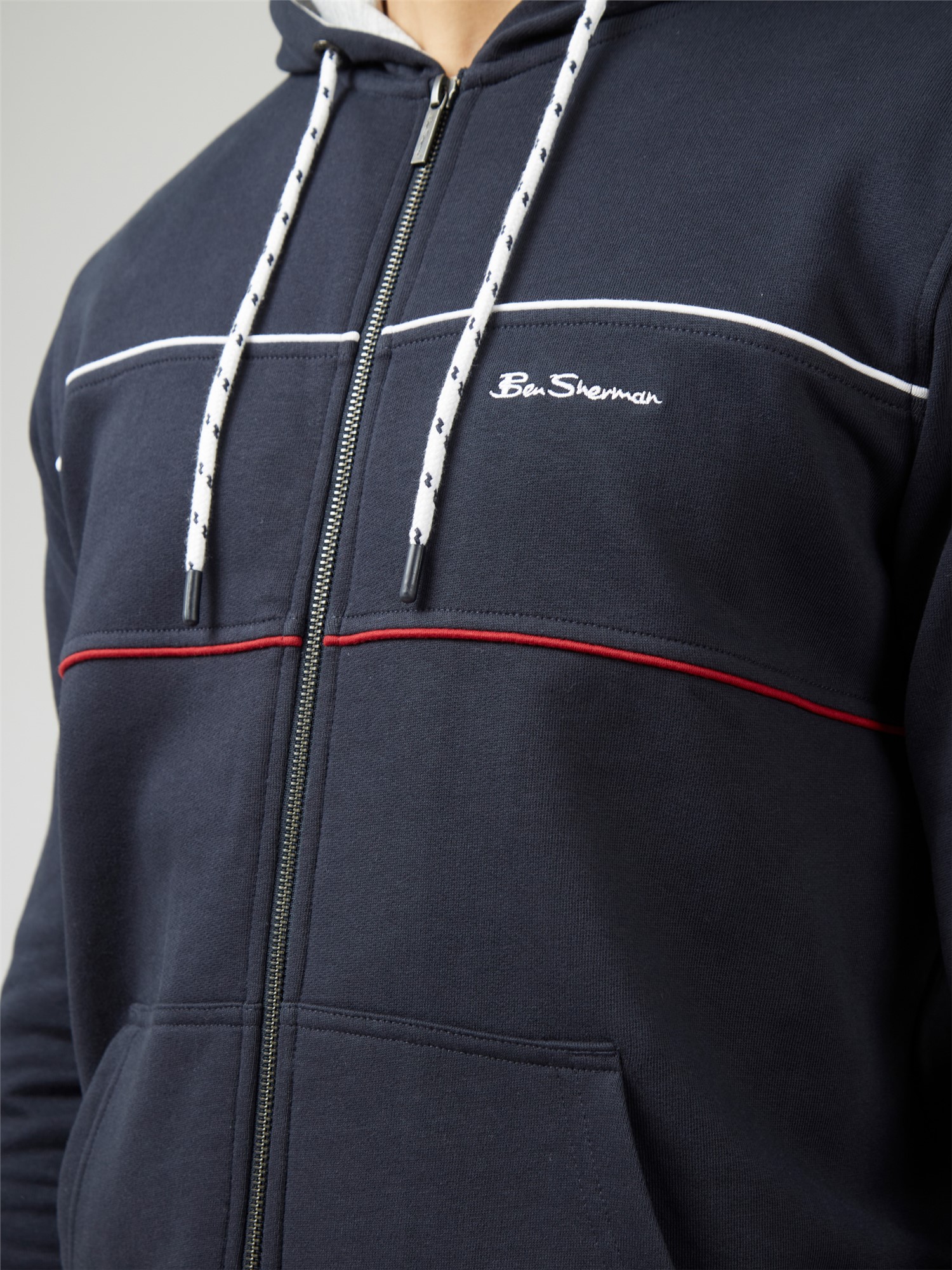 Ben sherman zip clearance hoodie