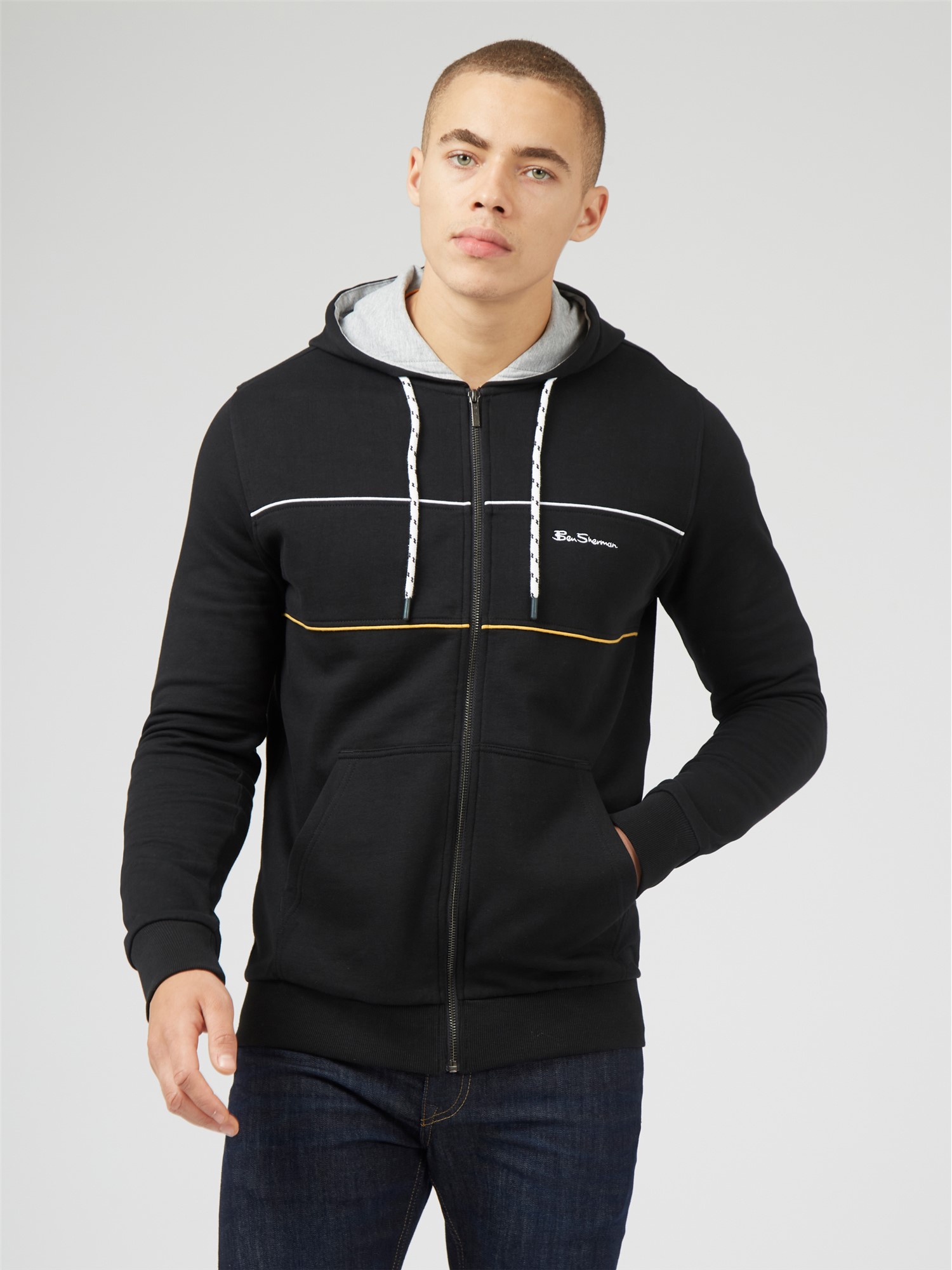 Hoodie striped clearance