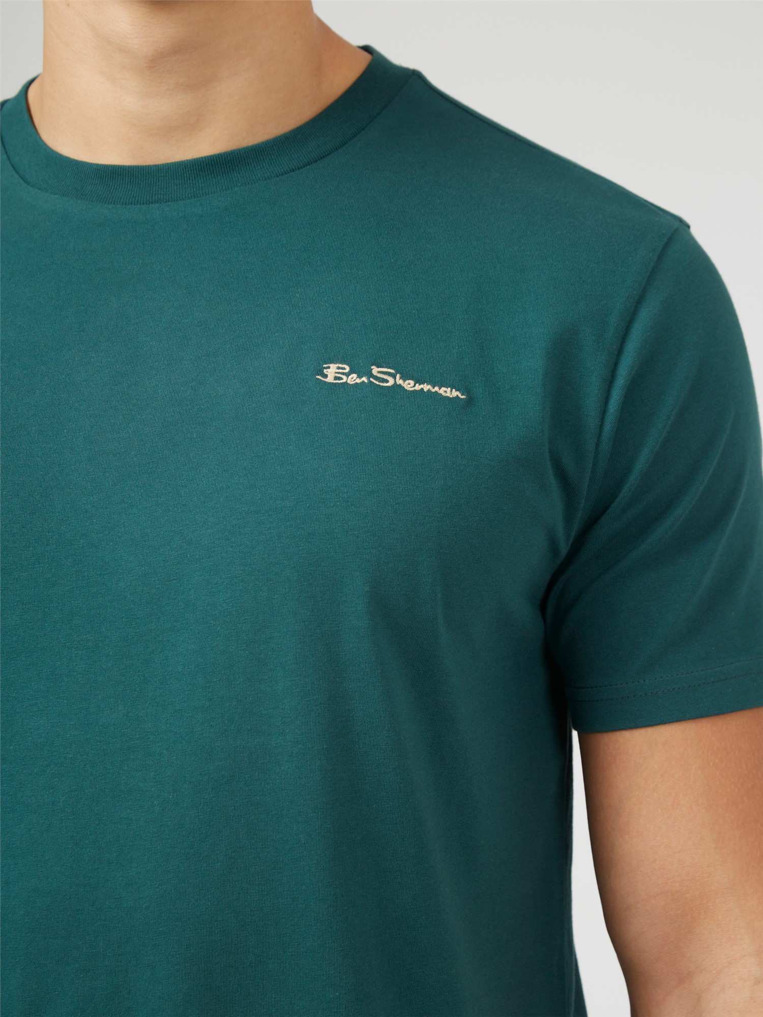 Embroidered Logo Tee - Ocean Green