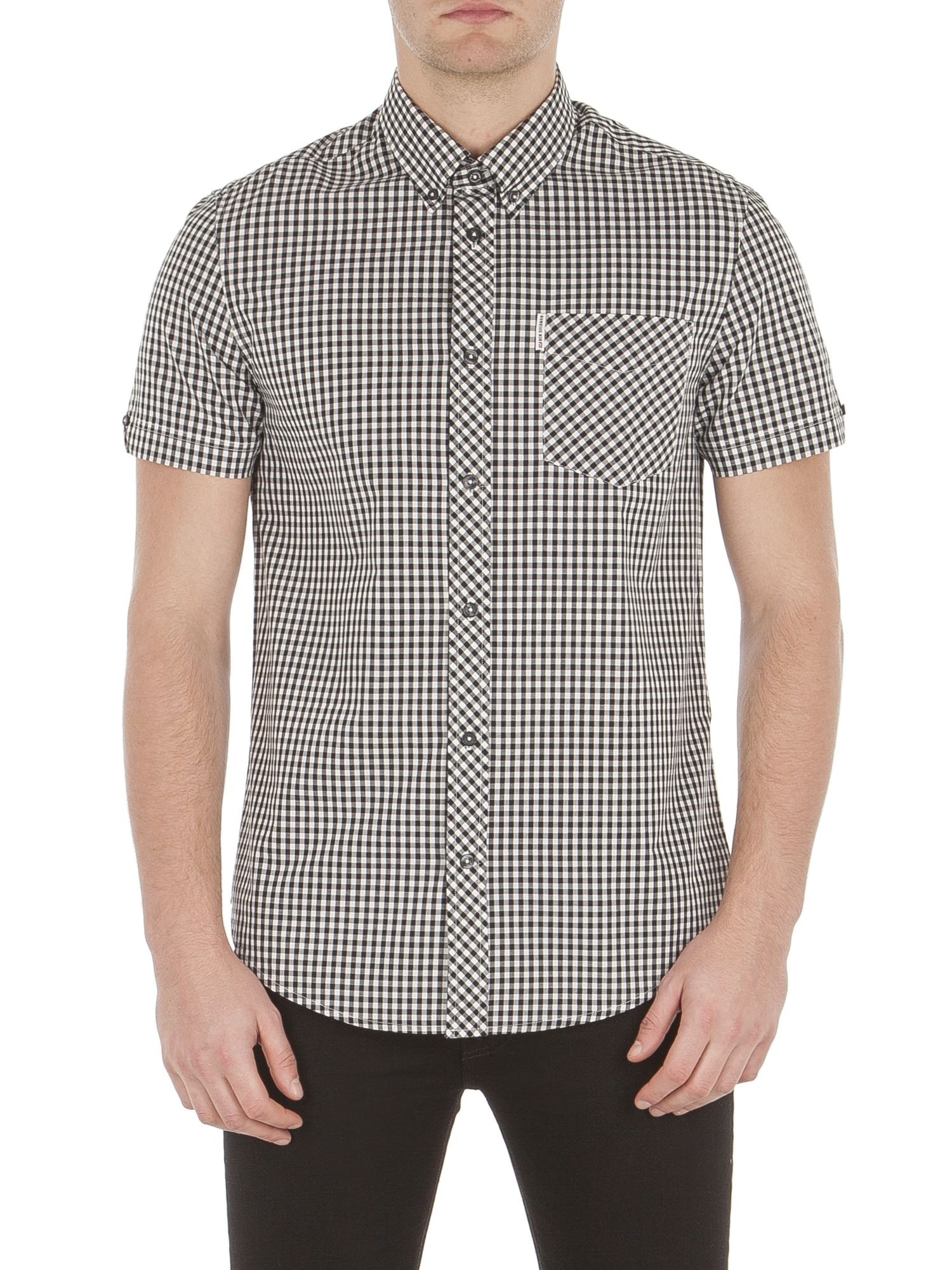 ben sherman gingham short sleeve shirt