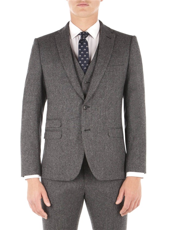 Smoked Pearl British Tweed Camden Fit Jacket