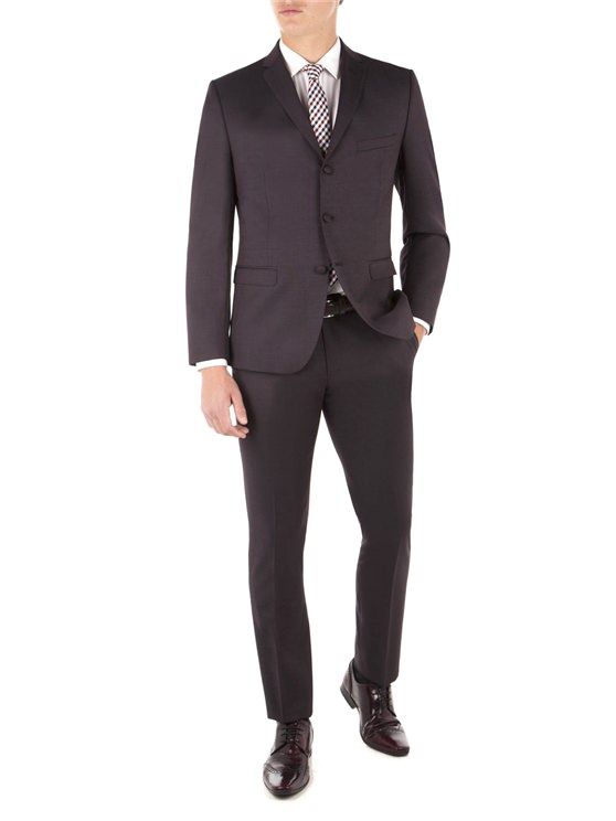 Oxblood Pick and Pick Camden Fit Suit Jacket