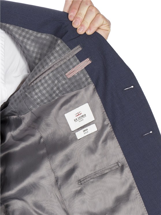 SLATE BLUE PUPPYTOOTH CAMDEN FIT JACKET