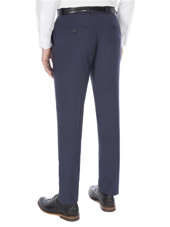 Slate blue puppytooth trouser