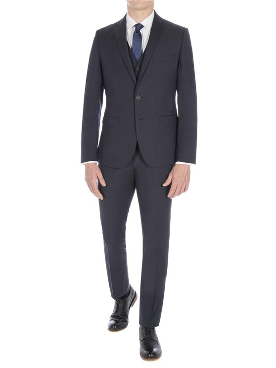 Peacoat Broken Check Suit Jacket
