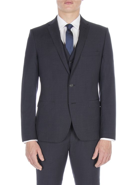 Peacoat Broken Check Suit Jacket