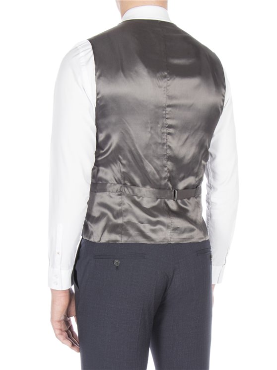 Peacoat broken check waistcoat