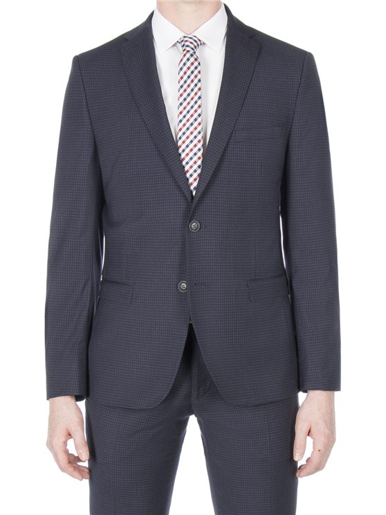 Midnight Gingham Suit Jacket
