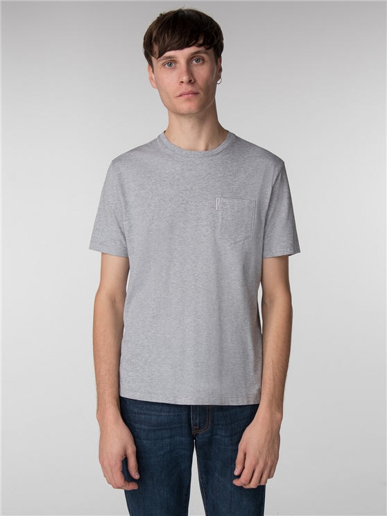 Oxford Marl Plain Pocket Crew Neck T-Shirt