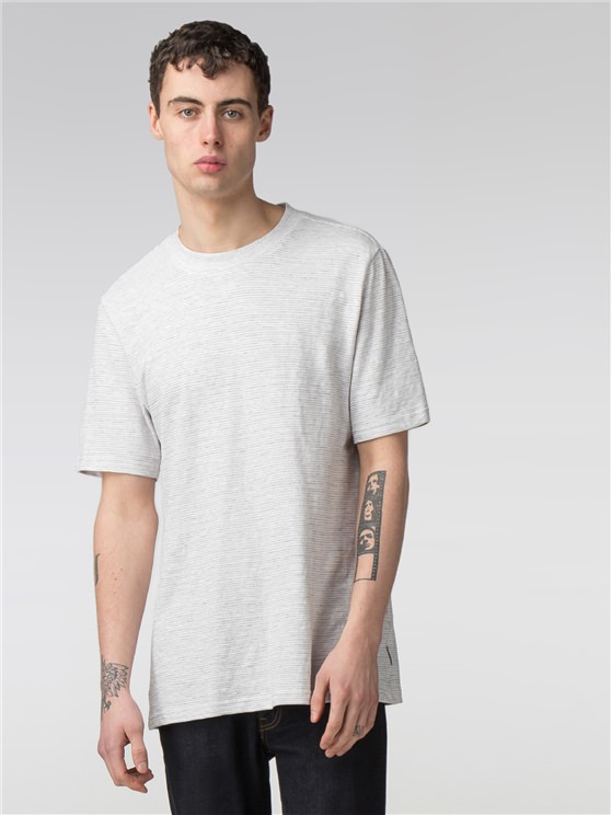 The Semi Plain Jacquard Slub Jersey T-Shirt