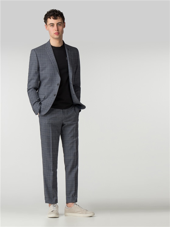 Slate Chambray Check Camden Fit Jacket
