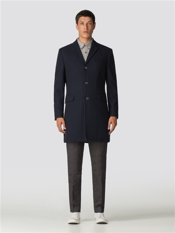 Navy Tailored Coat