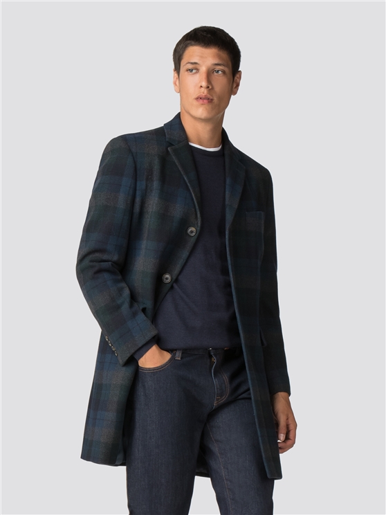Statement Check Tailored Coat