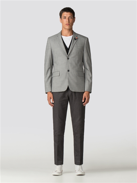 Black And White Check Blazer