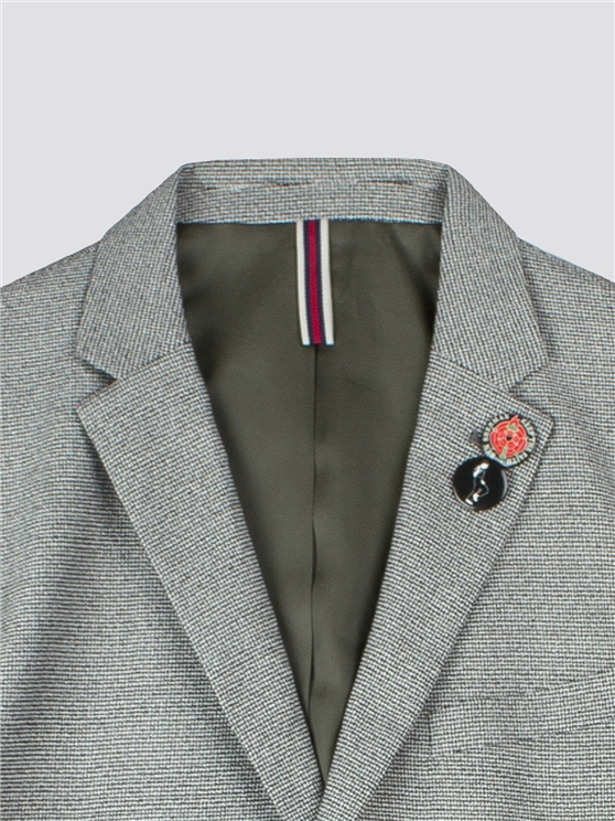 Black And White Check Blazer