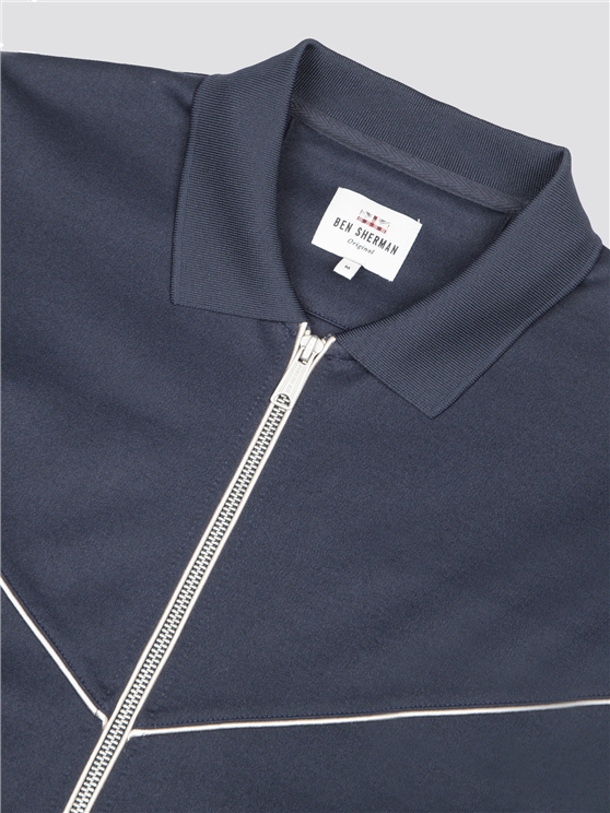 Dark Navy Tricot Track Top