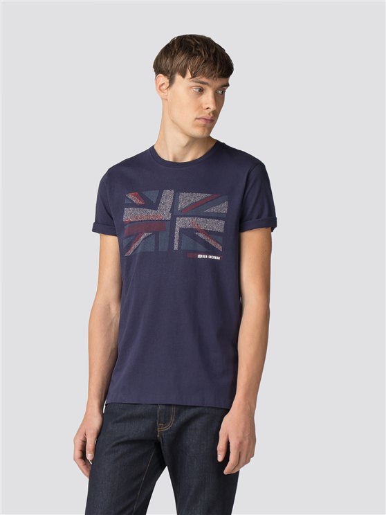 Navy Collage Union T-Shirt