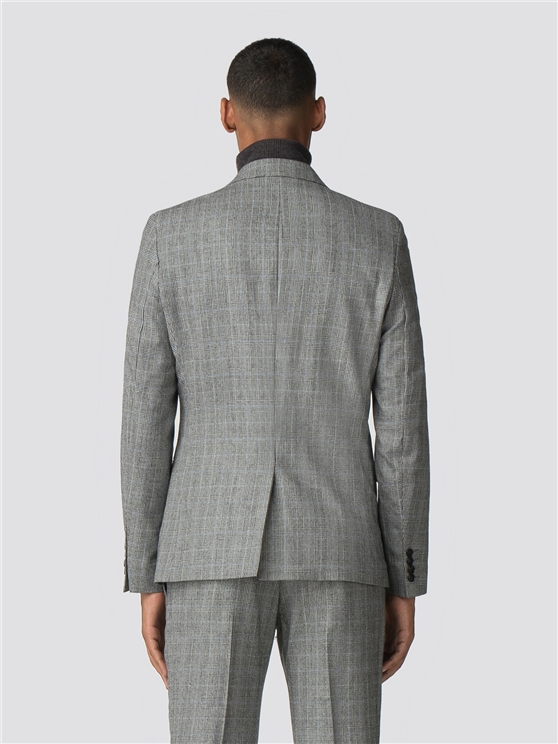 British Grey Prince of Wales Mod Check Camden Fit Jacket