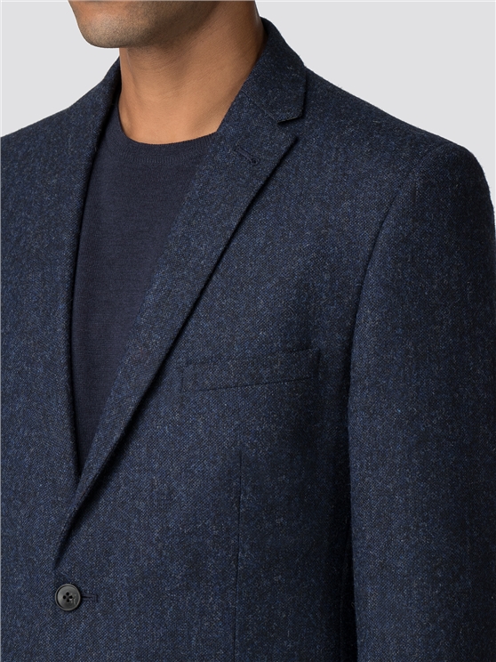 British Black Blue Tweed Camden Jacket