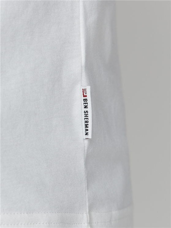 White Tropical Pocket T-Shirt