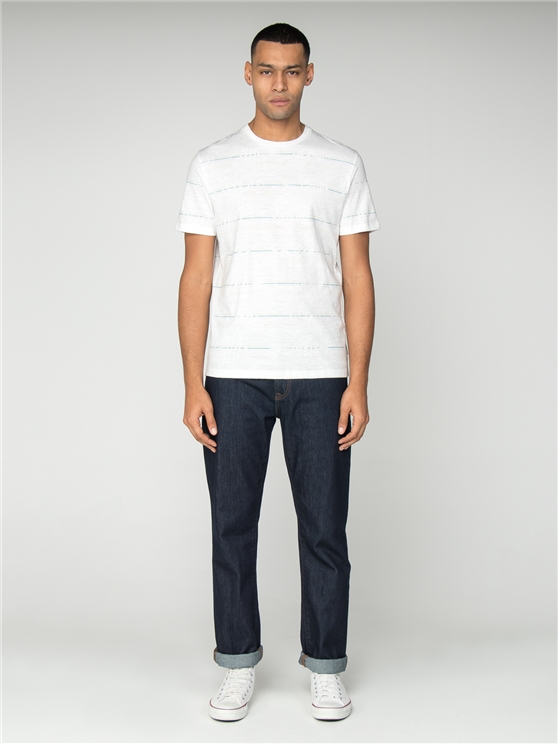 White Palm Stripe T-Shirt