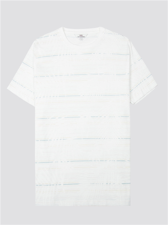 White Palm Stripe T-Shirt
