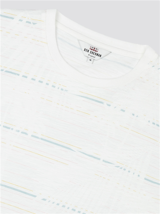 White Palm Stripe T-Shirt