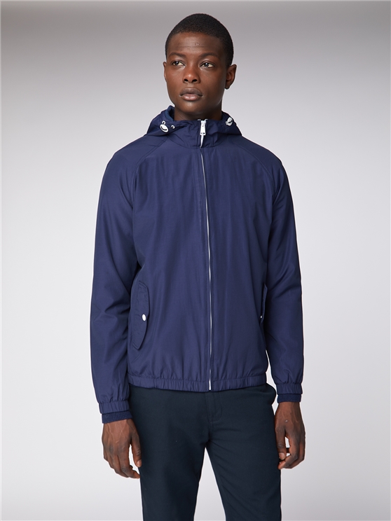 Navy Hooded Jacket