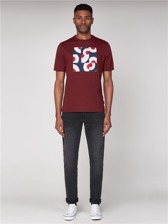 Red Target Crops Graphic T-Shirt