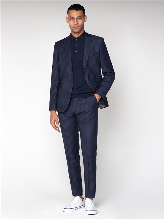 British Deep Blue Gingham Jacket