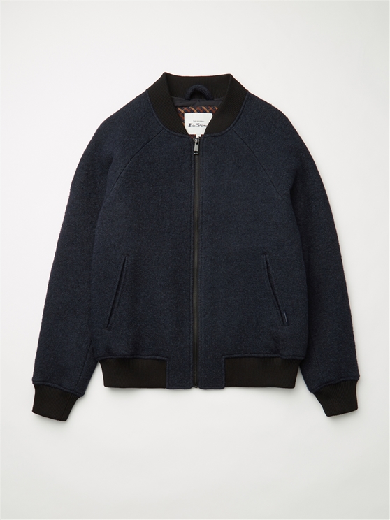 Boiled on sale wool bomber