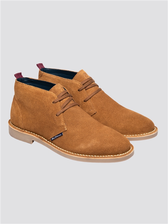 Tan Stitch Down Suede Hemmings Boots